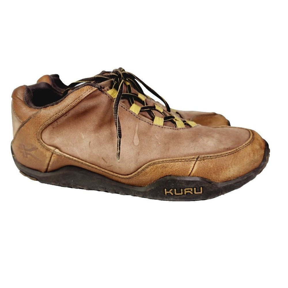 KURU "Chicane" Mens 10 trail hiking, fasciitis relief shoes, retail $165, FLAWS